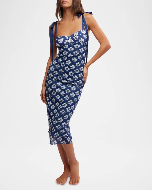 Printed Got Glam Slip Dress